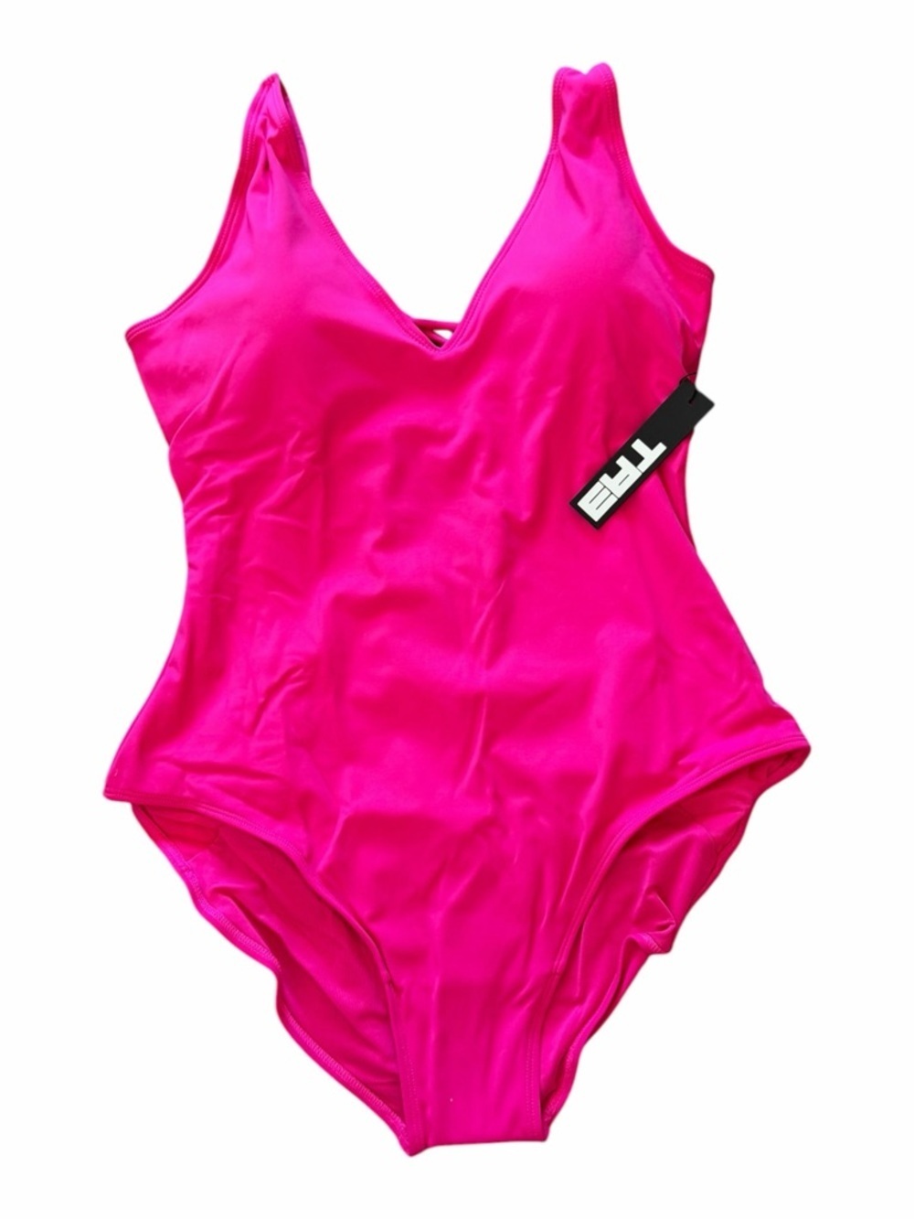 TA3 Pink Plungey One Piece Swimsuit Shapewear Bathing Suit Size XL Short NEW